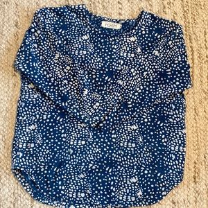 Po-em block printed top sz XS